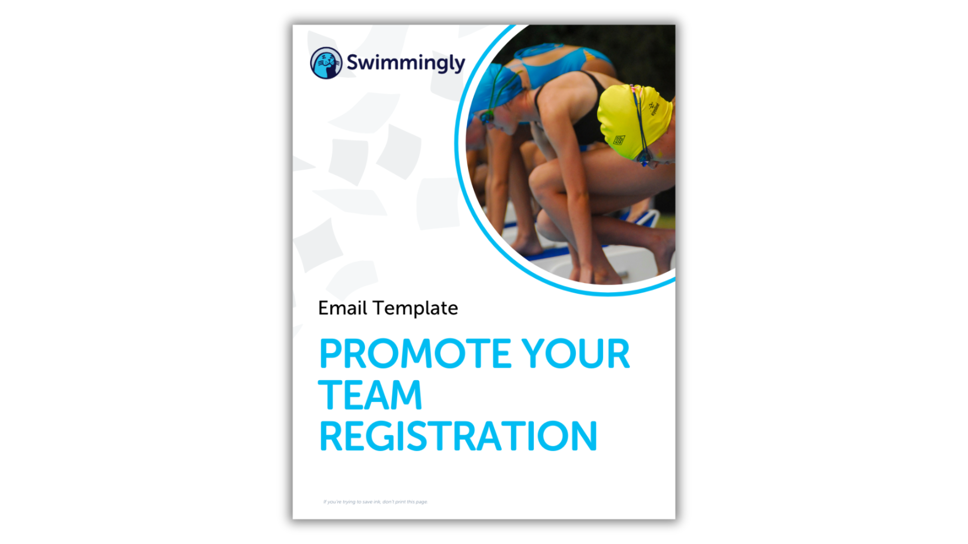 Email Template - Promote Swim Season Registration