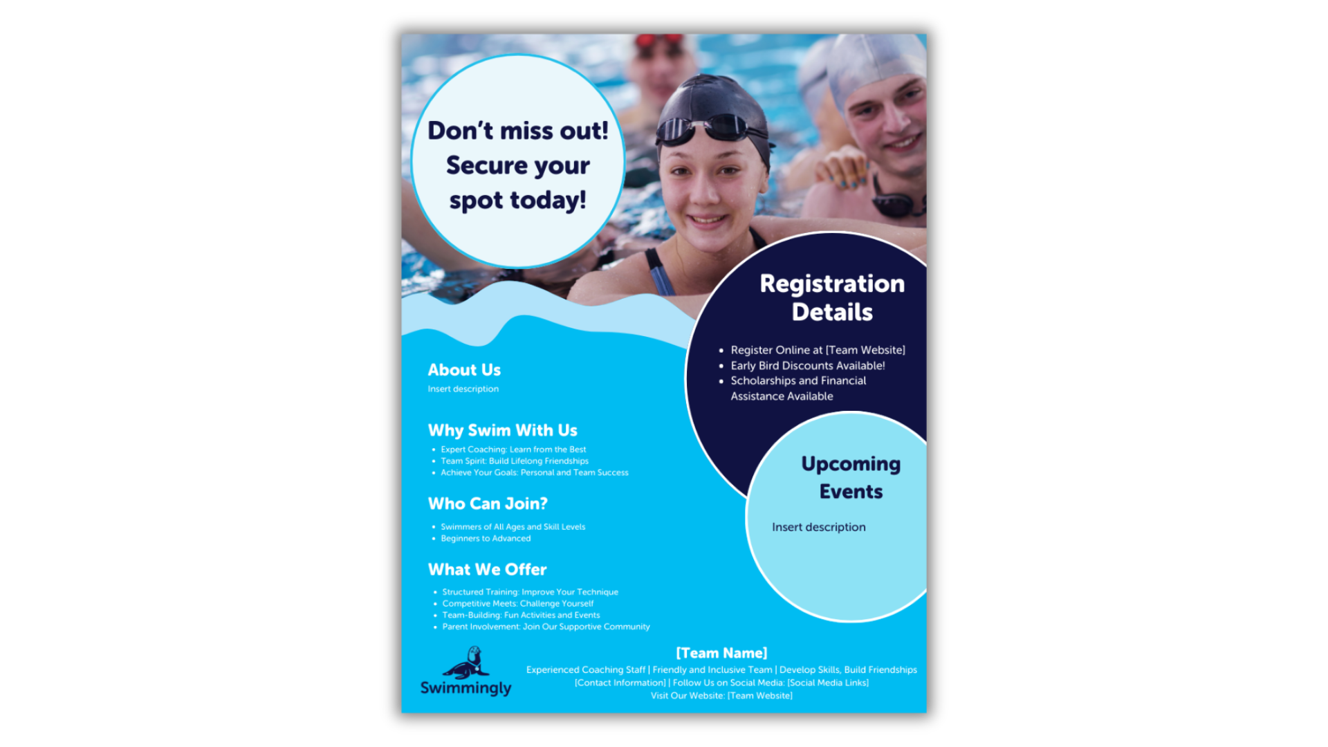 Swim Season Promo Flyer